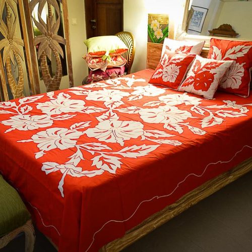 Duvet Cover Set Tifaifai Appliqué Pucuk
